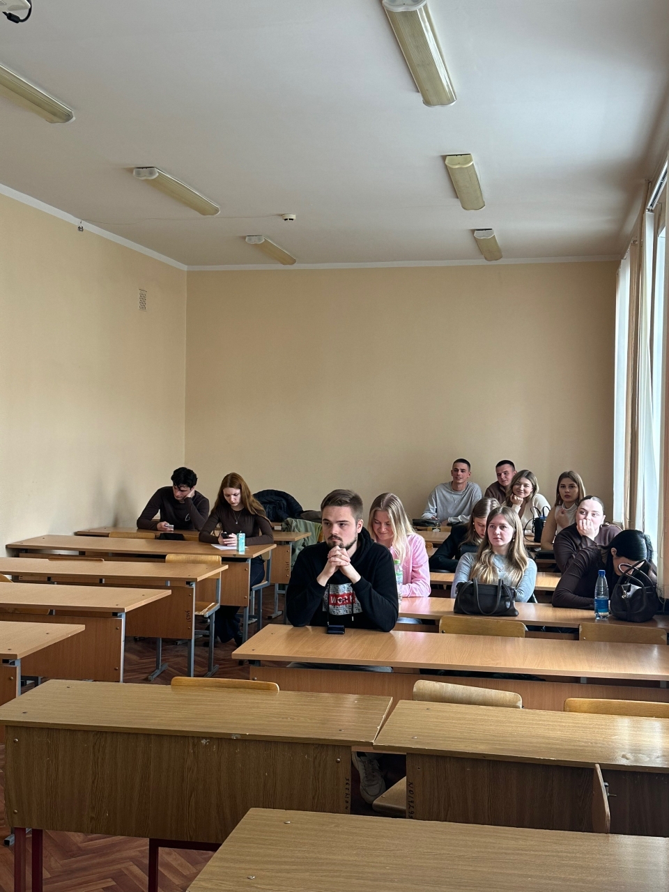 Выступление студентов на секции